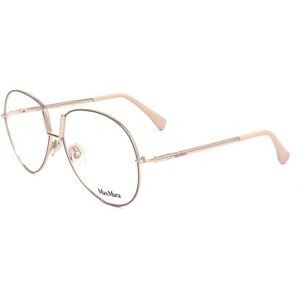 Max Mara Maxmara Mm5119 045 Shiny Light Brown 57/13/135 Woman Eyewear Frame Max Mara Maxmara Mm5119 045 Shiny Light Brown 57/13/135 Woman Eyewear Frame