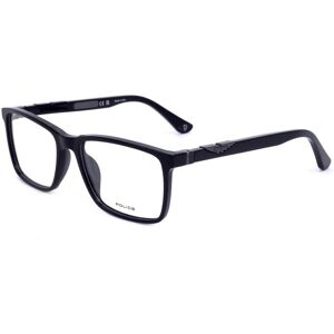 Police Vpl886 0700 Shiny Black 54/17/140 Man Eyewear Frame Police Vpl886 0700 Shiny Black 54/17/140 Man Eyewear Frame