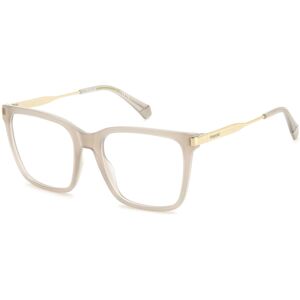 Polaroid Unisex Square Beige Eco Polyamide Glasses - Eyeglasses Polaroid Unisex Square Beige Eco Polyamide Glasses - Eyeglasses