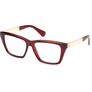 Max&co. Max &co Mo5178 066 Shiny Dark Red 55/15/140 Woman Eyewear Frame Max&co. Max &co Mo5178 066 Shiny Dark Red 55/15/140 Woman Eyewear Frame