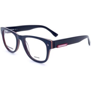 Dsquared2 D2 0048 9n7 Blue Black 51/20/145 Man Eyewear Frame Dsquared2 D2 0048 9n7 Blue Black 51/20/145 Man Eyewear Frame