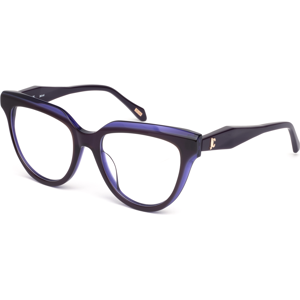 Just Cavalli Vjc122 0734 Top Marrone+blu Traspar 53/18/140 Woman Eyewear Frame Just Cavalli Vjc122 0734 Top Marrone+blu Traspar 53/18/140 Woman Eyewear Frame