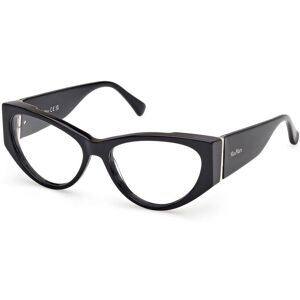 Max Mara Maxmara Mm5174 001 Shiny Black 55/15/135 Woman Eyewear Frame Max Mara Maxmara Mm5174 001 Shiny Black 55/15/135 Woman Eyewear Frame