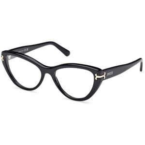Emilio Pucci Pucci Ep5256 001 Shiny Black 54/16/140 Woman Eyewear Frame Emilio Pucci Pucci Ep5256 001 Shiny Black 54/16/140 Woman Eyewear Frame
