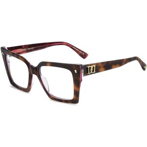 Dsquared2 D2 0211 Havana Fuchsia 52/19/145 Woman Eyewear Frame Dsquared2 D2 0211 Havana Fuchsia 52/19/145 Woman Eyewear Frame