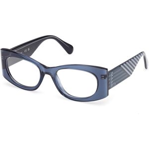 Max&co. Max &co Mo5184 090 Shiny Blue 51/19/140 Woman Eyewear Frame Max&co. Max &co Mo5184 090 Shiny Blue 51/19/140 Woman Eyewear Frame