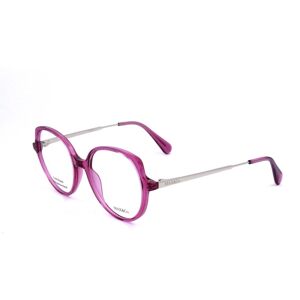 Max&co. Mo5121 075 Shiny Fuxia 50/18/140 Woman Eyewear Frame Max&co. Mo5121 075 Shiny Fuxia 50/18/140 Woman Eyewear Frame
