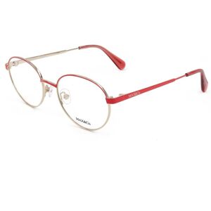Max&co. Mo5090 066 Shiny Red 49/18/140 Woman Eyewear Frame Max&co. Mo5090 066 Shiny Red 49/18/140 Woman Eyewear Frame