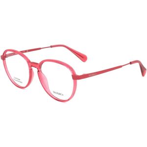 Max&co. Mo5080 066 Shiny Red 48/16/140 Woman Eyewear Frame Max&co. Mo5080 066 Shiny Red 48/16/140 Woman Eyewear Frame