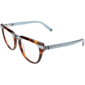 Dsquared2 Dq5251 Havana 52/20/140 Unisex Eyewear Frame Dsquared2 Dq5251 Havana 52/20/140 Unisex Eyewear Frame