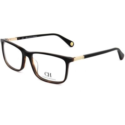 Carolina Herrera Vhe785 Shiny Black Havana 56/16/145 Man Eyewear Frame Carolina Herrera Vhe785 Shiny Black Havana 56/16/145 Man Eyewear Frame