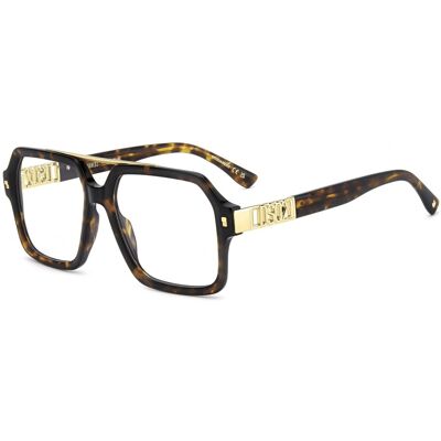 Dsquared2 D2 0174 Havana 55/17/145 Man Eyewear Frame Dsquared2 D2 0174 Havana 55/17/145 Man Eyewear Frame