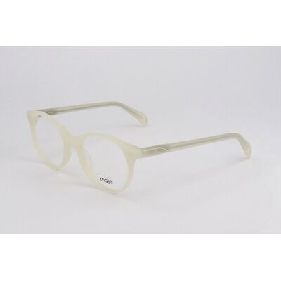 Maje White Round Eyeglasses - Full-Rim Optical Frame Maje White Round Eyeglasses - Full-Rim Optical Frame