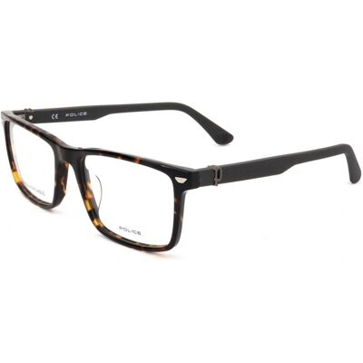 Police Vplf74 Shiny Dark Havana 54/17/145 Man Eyewear Frame Police Vplf74 Shiny Dark Havana 54/17/145 Man Eyewear Frame