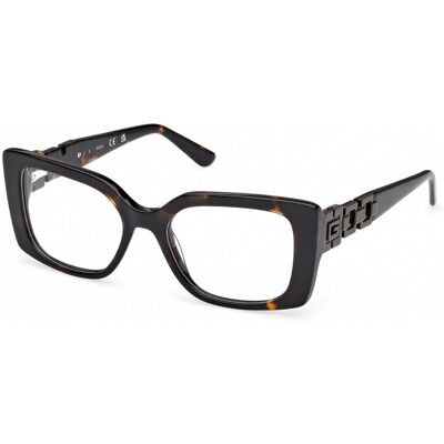 Guess Gu50322 Dark Havana 51/17/140 Woman Eyewear Frame Guess Gu50322 Dark Havana 51/17/140 Woman Eyewear Frame