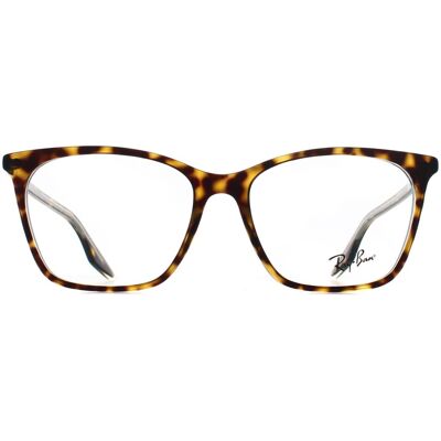 Ray-Ban Glasses Frames Rx5422 5082 Havana On Transparent Women Ray-Ban Glasses Frames Rx5422 5082 Havana On Transparent Women
