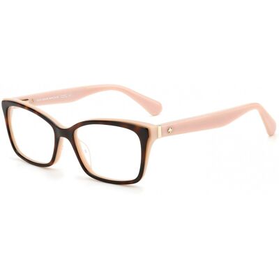 Kate Spade New York Kate Spade Jeri Pink Havana Pink 52/16/140 Woman Eyewear Frame Kate Spade New York Kate Spade Jeri Pink Havana Pink 52/16/140 Woman Eyewear Frame