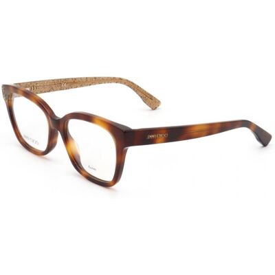 Jimmy Choo Jc150 Havana Beige Glitter 50/17/140 Woman Eyewear Frame Jimmy Choo Jc150 Havana Beige Glitter 50/17/140 Woman Eyewear Frame