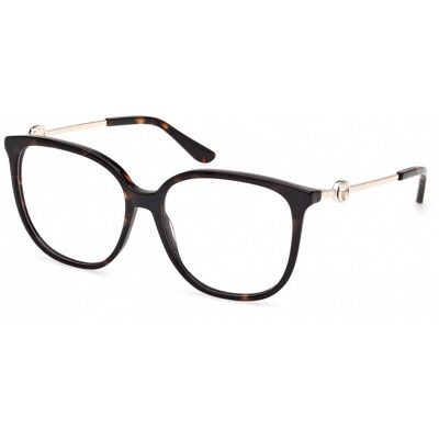 Guess Gu50350 Dark Havana 56/15/140 Woman Eyewear Frame Guess Gu50350 Dark Havana 56/15/140 Woman Eyewear Frame