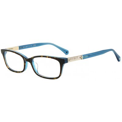 Kate Spade New York Kate Spade Laurel Havana Teal 52/16/140 Woman Eyewear Frame Kate Spade New York Kate Spade Laurel Havana Teal 52/16/140 Woman Eyewear Frame