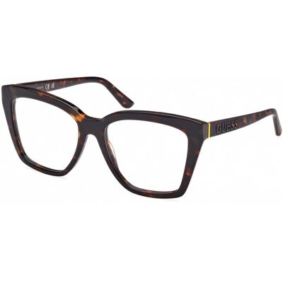 Guess Gu50173 Dark Havana 55/17/140 Woman Eyewear Frame Guess Gu50173 Dark Havana 55/17/140 Woman Eyewear Frame