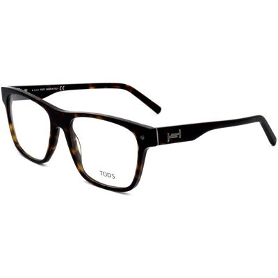 Tod'S Tod S To5218 Dark Havana 56/17/145 Man Eyewear Frame Tod'S Tod S To5218 Dark Havana 56/17/145 Man Eyewear Frame