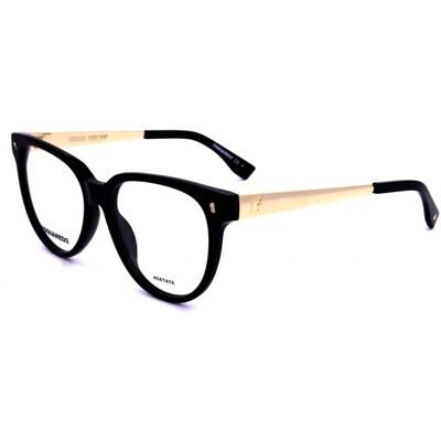 Dsquared2 D2 0042 2M2 Black Gold Eyewear - Eyewear Frames Dsquared2 D2 0042 2M2 Black Gold Eyewear - Eyewear Frames