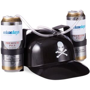Relaxdays 4x Pirate Party Drinking Beer Hat Lightweight Unisex Drinking Hat Adjustable Relaxdays 4x Pirate Party Drinking Beer Hat Lightweight Unisex Drinking Hat Adjustable