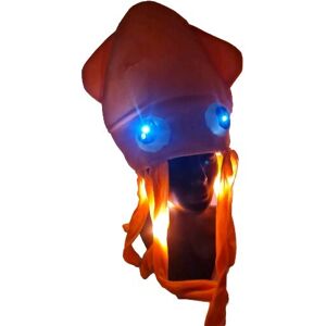 Henbrandt Light Up Squid Hat Funny Goofy Eyes Bright Fancy Dress Unisex Onesize Orange New Henbrandt Light Up Squid Hat Funny Goofy Eyes Bright Fancy Dress Unisex Onesize Orange New