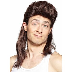 Morris Costumes Nightclub Mullet 80s Bogan White Trash Redneck Brown Adult Mens Costume Wig Morris Costumes Nightclub Mullet 80s Bogan White Trash Redneck Brown Adult Mens Costume Wig