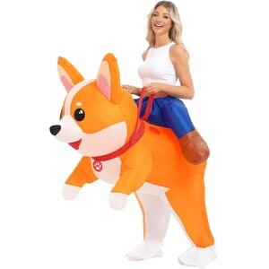 Anroong Inflatable Costume For Adult Kids Dog Halloween Blow Up Ride On Corgi Costumes Anroong Inflatable Costume For Adult Kids Dog Halloween Blow Up Ride On Corgi Costumes