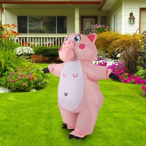 Inflatable Costume Pink Pig Blow Up Halloween Cosplay Dress Jumpsuit Costume Inflatable Costume Pink Pig Blow Up Halloween Cosplay Dress Jumpsuit Costume