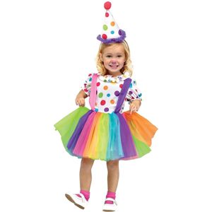 Fun World Big Top Fun Clown Circus Girls Toddler Costume S Fun World Big Top Fun Clown Circus Girls Toddler Costume S