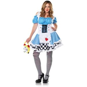 Sexy Alice Fancy Dress Costume With Underskirt & Apron Size 16-18 Sexy Alice Fancy Dress Costume With Underskirt & Apron Size 16-18