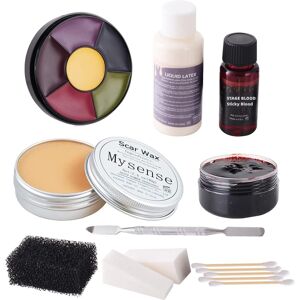 Mysense Liquid Latex Scar Wax Sfx Makeup Kit For Fake Scars Wounds Burns With 6 Mysense Liquid Latex Scar Wax Sfx Makeup Kit For Fake Scars Wounds Burns With 6