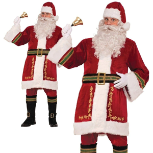 Rubies Deluxe Santa Claus Classic Costume Father Christmas Xmas Plush Fancy Dress Outfi Rubies Deluxe Santa Claus Classic Costume Father Christmas Xmas Plush Fancy Dress Outfi