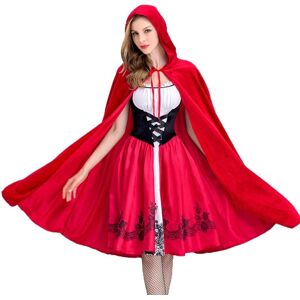 Sodial 2x(Women'S Gothic Red Riding Hood Costume Hooded Cloak Christmas Halloween5933 Sodial 2x(Women'S Gothic Red Riding Hood Costume Hooded Cloak Christmas Halloween5933