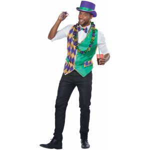 California Costume Collections Mardi Gras Parade Festival Fat Tuesday Party Vest Bow Tie Mens Costume Kit California Costume Collections Mardi Gras Parade Festival Fat Tuesday Party Vest Bow Tie Mens Costume Kit