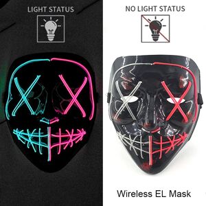 Does Not Apply Wireless Neon Led Purge Mask For Halloween, Party Masks, Light Does Not Apply Wireless Neon Led Purge Mask For Halloween, Party Masks, Light