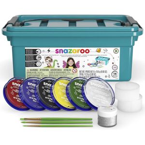 Snazaroo Face & Body Paint Kit 6 Colours 14 Pcs Kids Adults Washable Makeup Snazaroo Face & Body Paint Kit 6 Colours 14 Pcs Kids Adults Washable Makeup