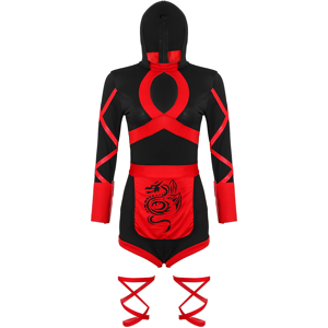 Does Not Apply Halloween Hot Women'S Sexy Ninja Costume: Anime Dragon Samurai Cosplay Jumpsuit Does Not Apply Halloween Hot Women'S Sexy Ninja Costume: Anime Dragon Samurai Cosplay Jumpsuit