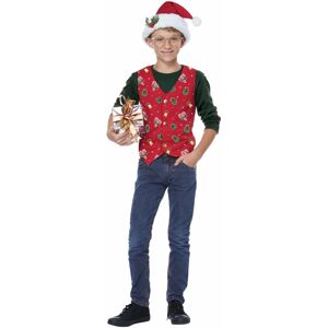 California Costume Collections Holiday Red Vest Hat Clip Christmas Santa Festival Dress Up Girls Boys Costume California Costume Collections Holiday Red Vest Hat Clip Christmas Santa Festival Dress Up Girls Boys Costume