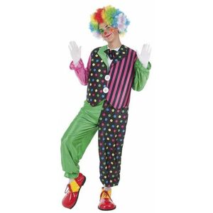 Bigbuy Carnival Costume For Adults Stripes Male Clown M/l Bigbuy Carnival Costume For Adults Stripes Male Clown M/l