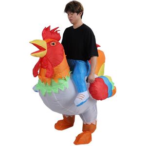 Inflatable Ride-On Rooster Costume Waterproof Lightweight Durable Cute Chicken Inflatable Ride-On Rooster Costume Waterproof Lightweight Durable Cute Chicken