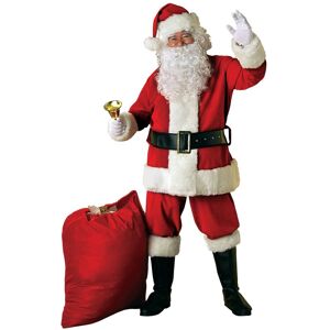 Bristol Novelty Mens Deluxe Santa Claus Velvet Costumeone Size Red/white Bn4885 Bristol Novelty Mens Deluxe Santa Claus Velvet Costumeone Size Red/white Bn4885