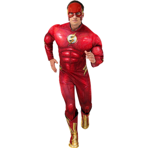 Rubies Flash Mens Deluxe Costume Adults Licensed Superhero Fancy Dress Outfit Dc Comics Rubies Flash Mens Deluxe Costume Adults Licensed Superhero Fancy Dress Outfit Dc Comics