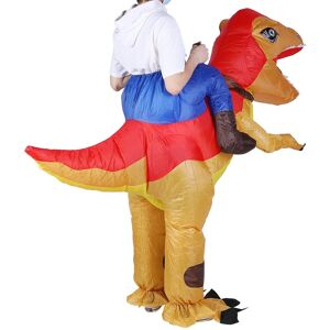 (X115 Yellow And Red) Dinosaur Inflatable Halloween Costume For Adults (X115 Yellow And Red) Dinosaur Inflatable Halloween Costume For Adults