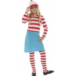 Smiffys Officially Licensed Wheres Wally Wenda Child Costume, Small Smiffys Officially Licensed Wheres Wally Wenda Child Costume, Small
