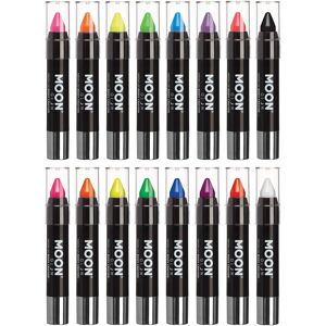 Moon Glow - Neon Uv Face Paint Stick / Body Crayon Makeup For The Face & Body - Moon Glow - Neon Uv Face Paint Stick / Body Crayon Makeup For The Face & Body -