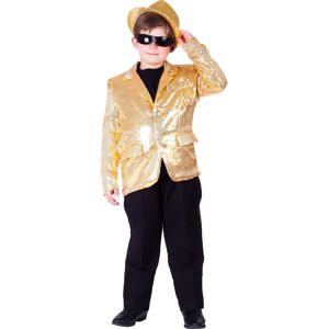 Dress Up America Gold Sequin Jacket For Kids - Boys Sequined Party Blazer - Dan Dress Up America Gold Sequin Jacket For Kids - Boys Sequined Party Blazer - Dan